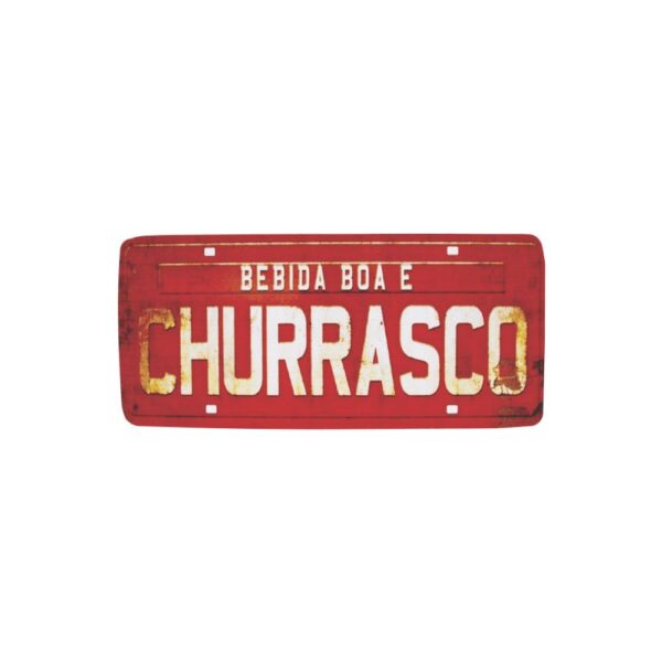 Placa Carro 30x14