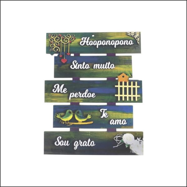 Placa Vazada Frases 23x18
