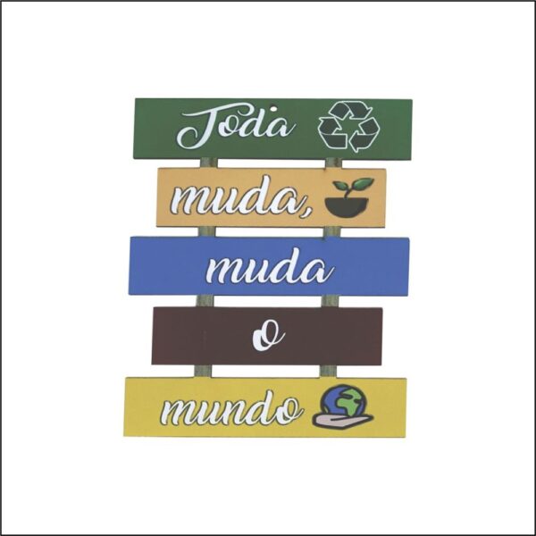 Placa Vazada Frases 23x18
