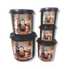 Conj Container Redondo 5 Pçs
