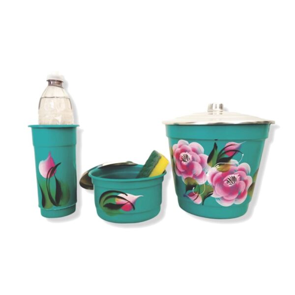 Super Kit Plastico Com Tampa Aluminio Decor