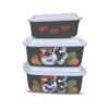 Trio De Container Retangular 1l/1l/500ml