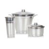 Kit Pia Aluminio Collors 3pçs