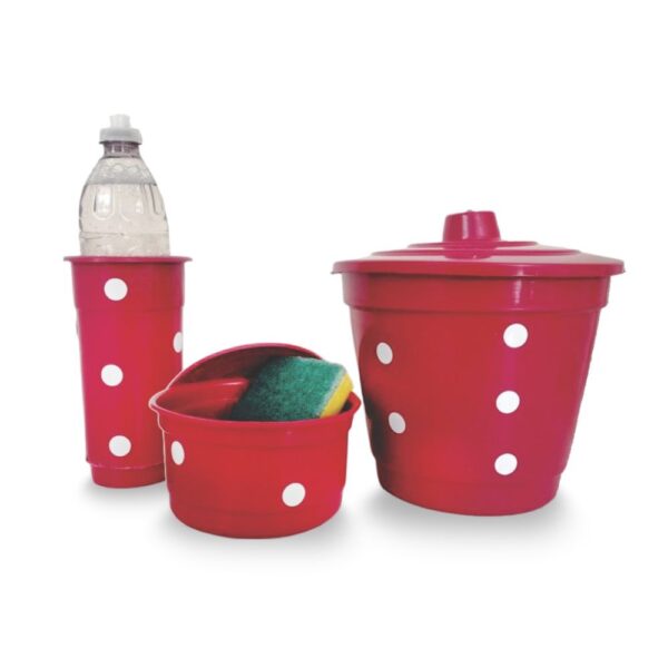 Super Kit Para Limpeza Plastico Poá